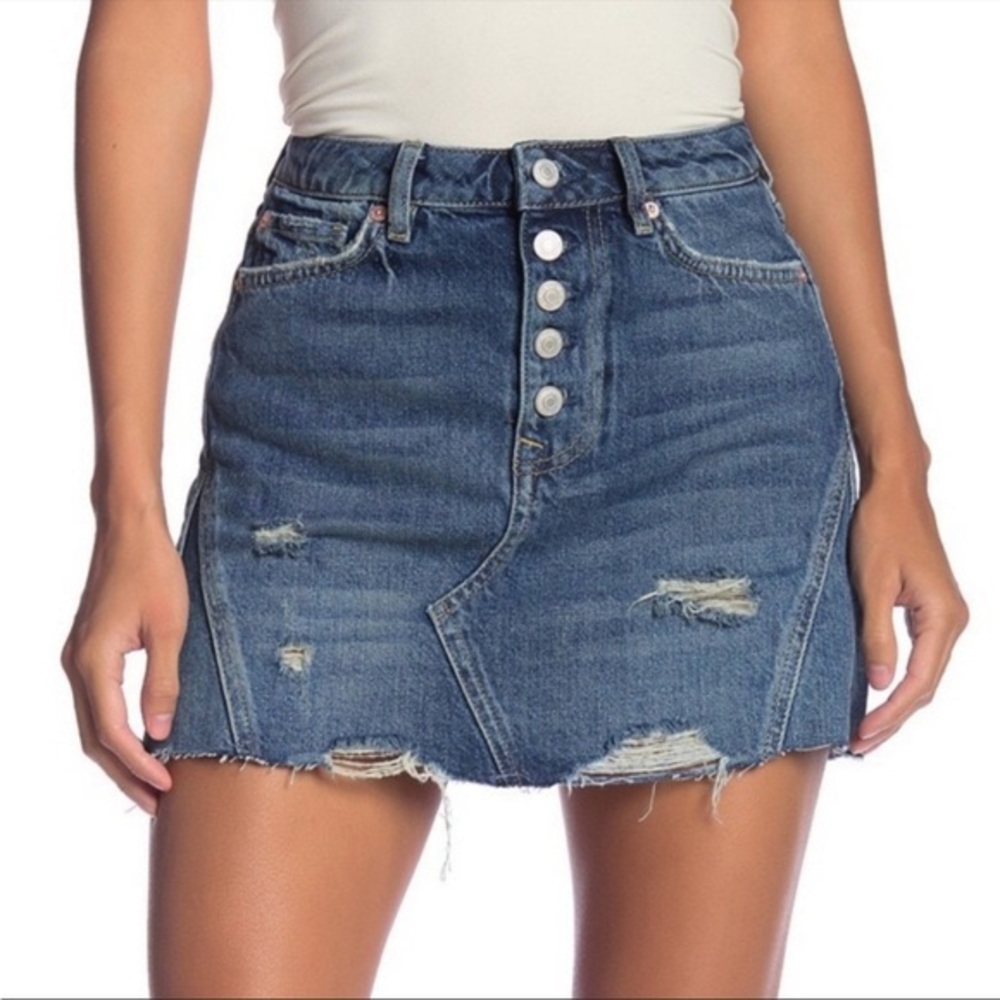Free People Denim Skirt